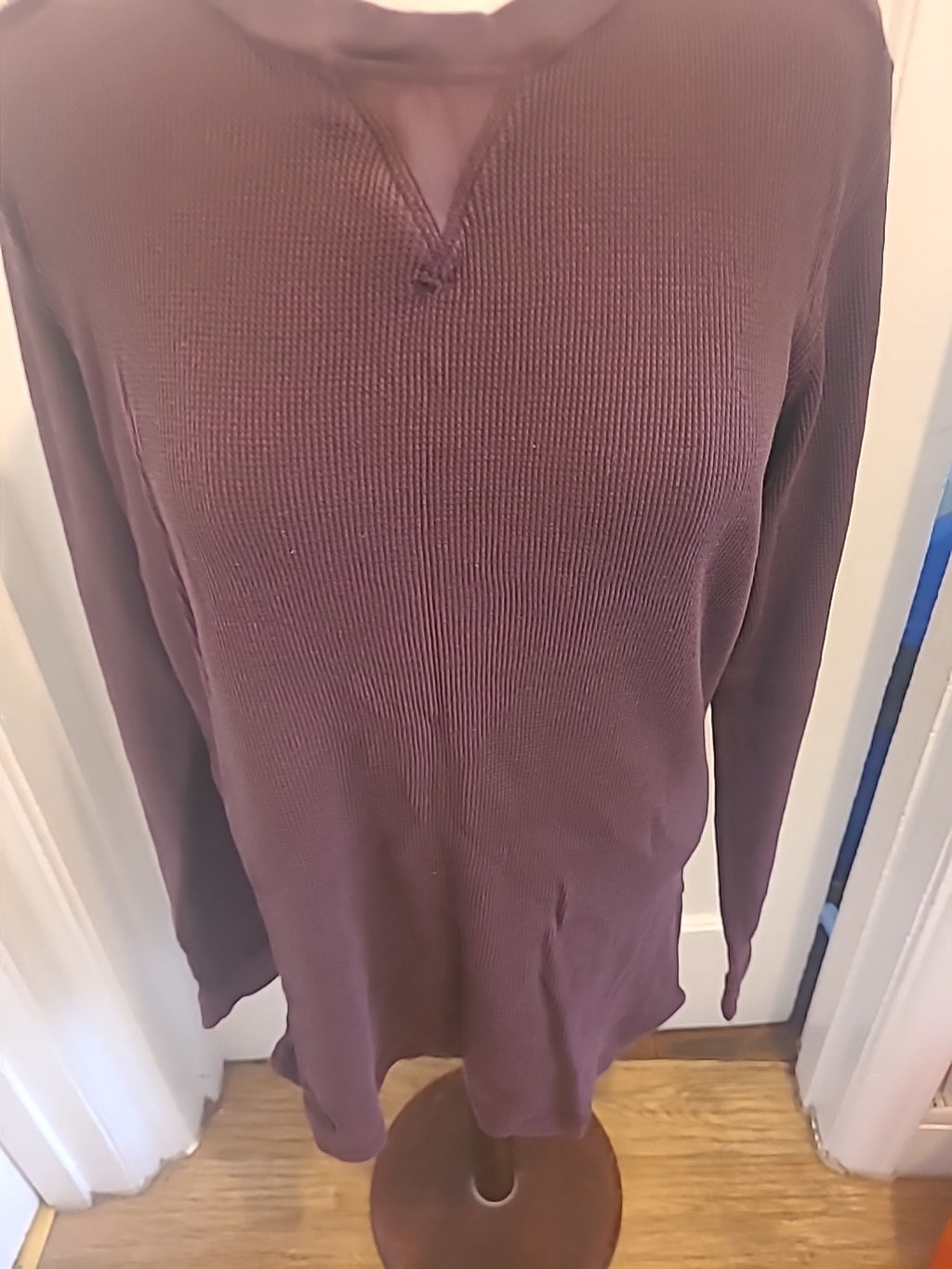 Mens Next Supply Size Large Deep Purple Ribbed Pullover Jumper