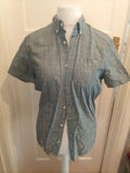 Mens F&F Size Small Indigo Yarn Short Sleeved Shirt