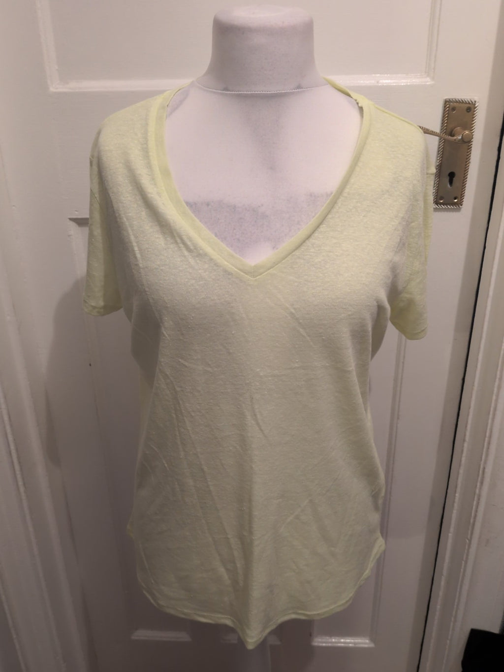 Ladies Papaya Size 14 Yellow Lightweight Short Sleeved Tshirt