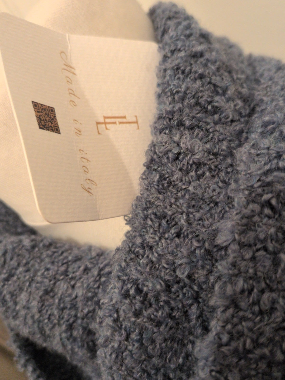Brand New The Lounge Blue And Navy Jumper High Neck Large
