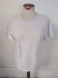 Ladies Size Medium Plain White Short Sleeve T-shirt