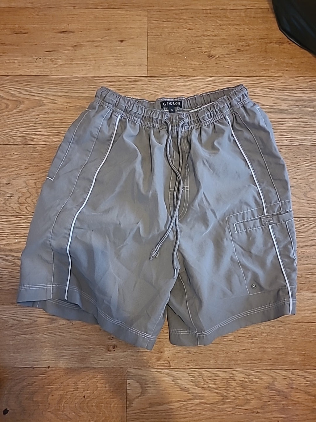 Mens George Size Small Khaki Swimming Shorts
