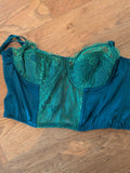 Primark 34b Teal Corset Bra Padded And Wired