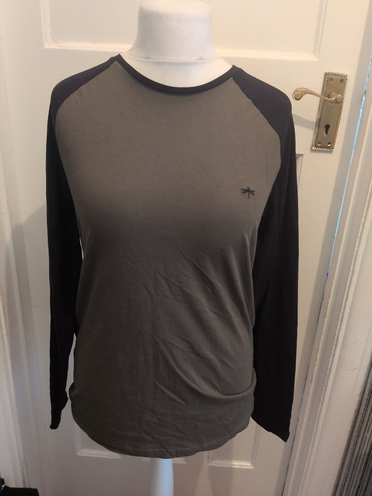 Easy Medium Black And Khaki Long Sleeve T-shirt
