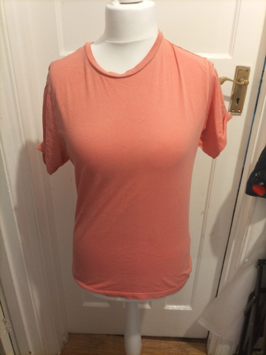 Mens George Size Small Pastel Pink Short Sleeved Tshirt