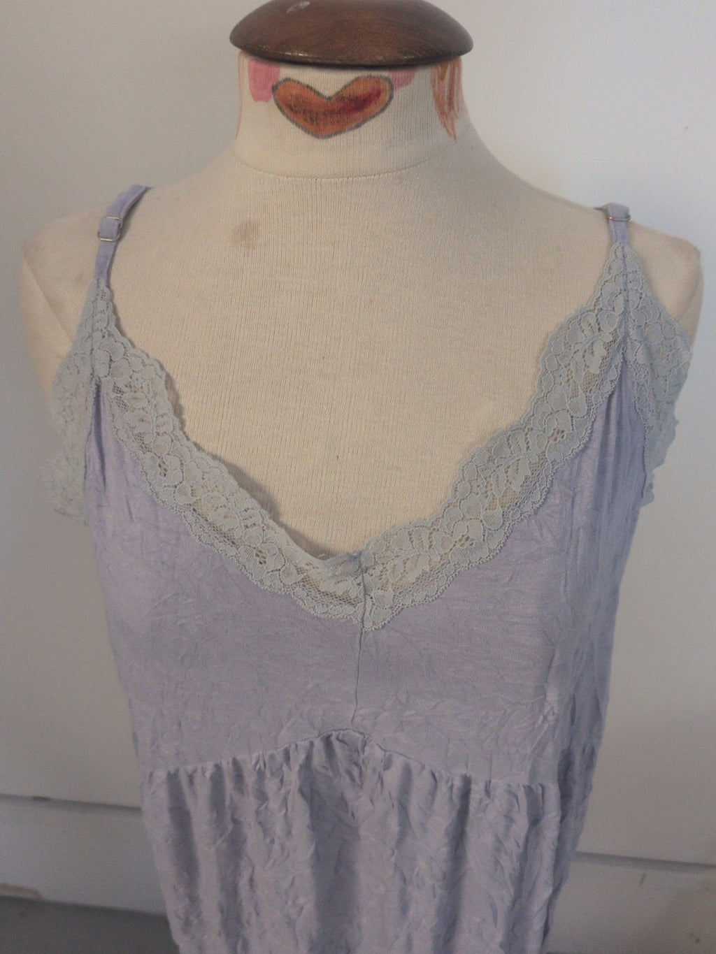 F&F 16-18 Lilac Frill Hem Sleeveless Nighty Pyjama