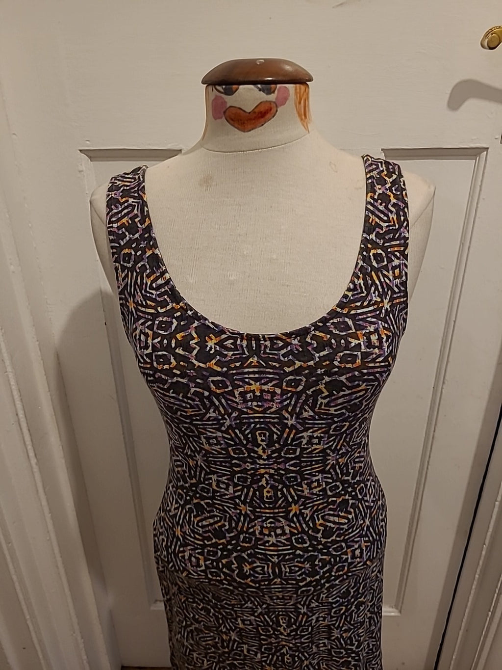Ladies Atmosphere Size 14 Multicoloured Patterned Sleeveless Top