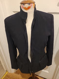 Ladies Next Size 12 Black Zip Through Jacket Lined