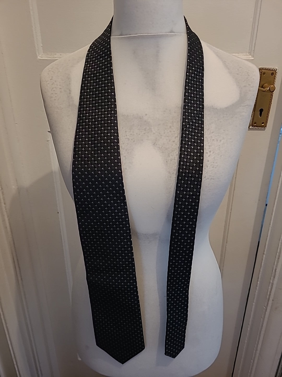 Marks And Spencer Black/Silver Tie