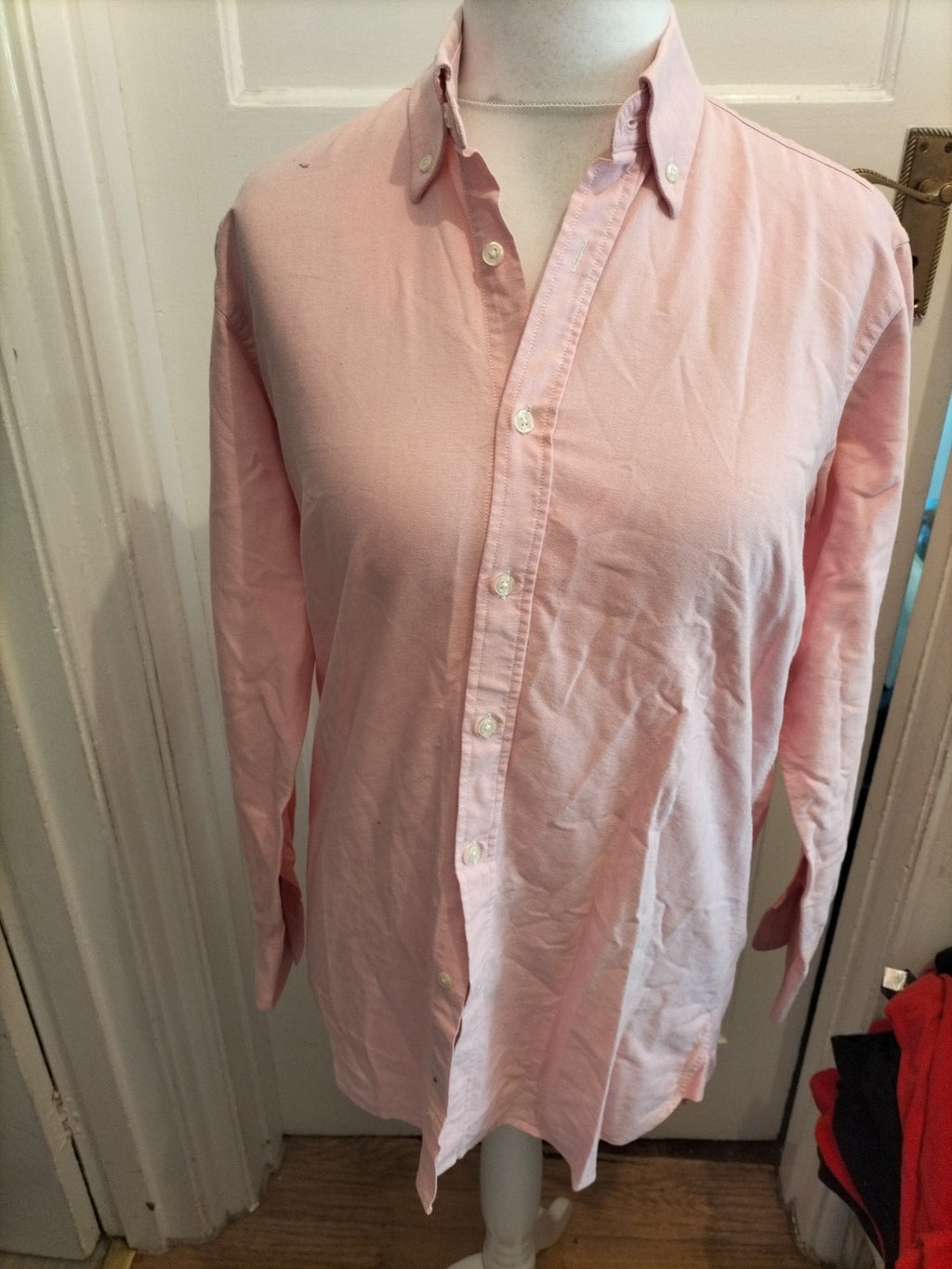 Mens Richard Haworth Size Small Pink Long Sleeved Shirt