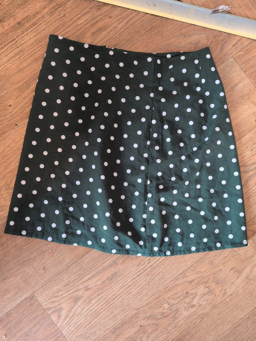 Shein XS Green Spot Mini Skirt