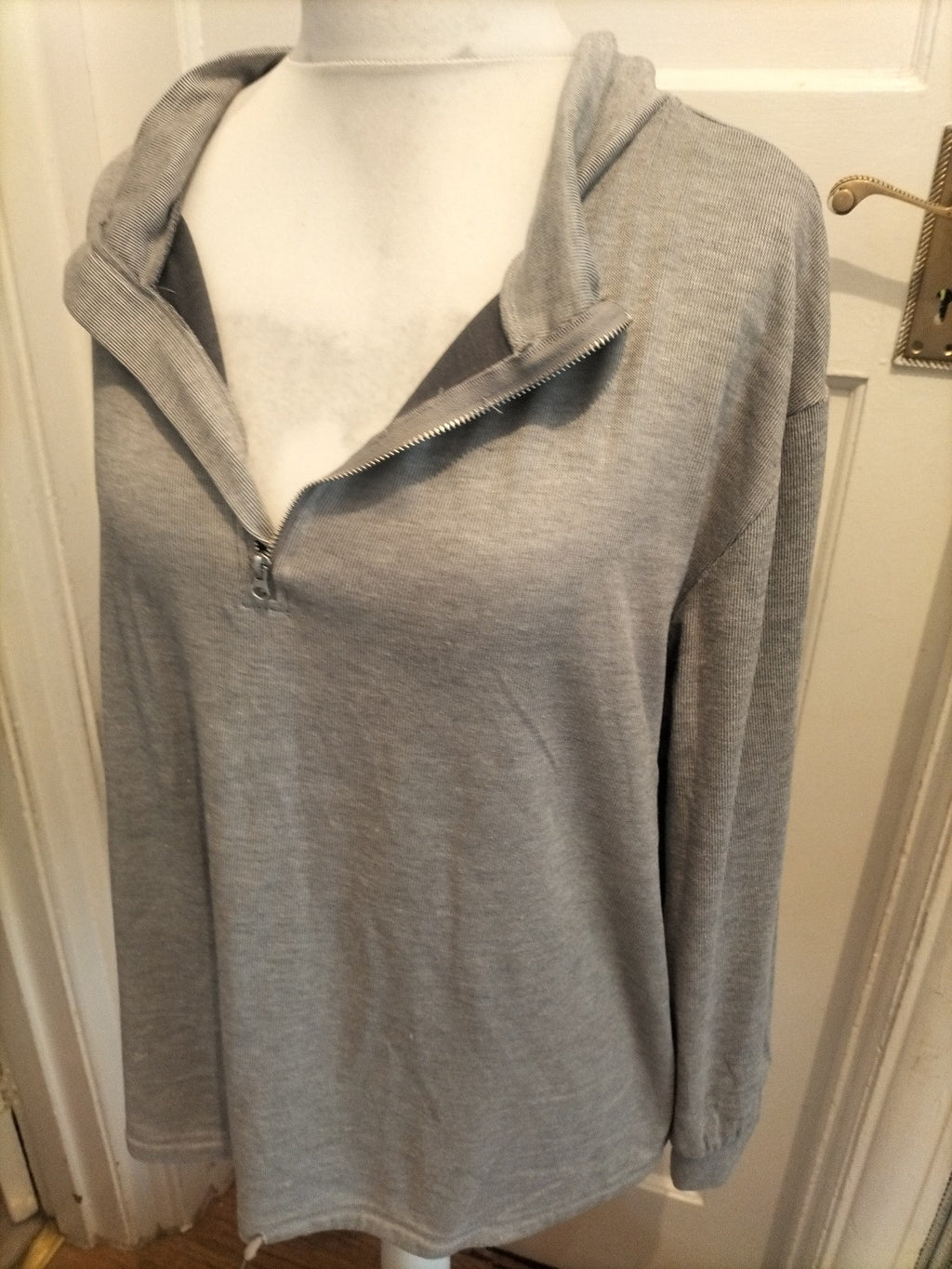 Always Dreaming 22 Grey Semi Zip Pyjama Jumper