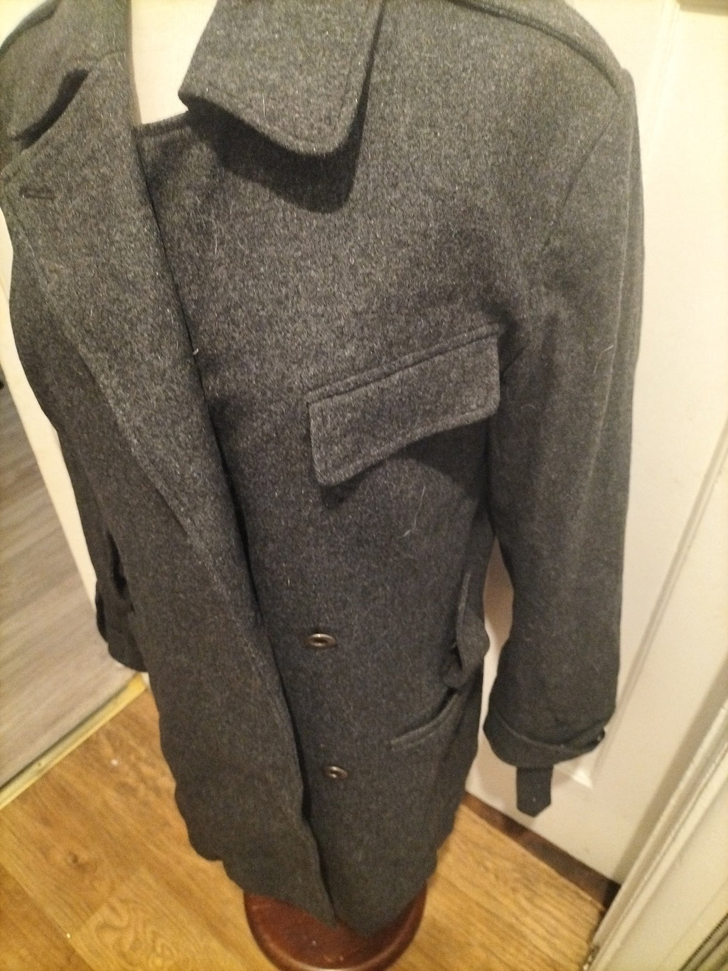 Ladies HH Size Large Dark Grey Lined Coat