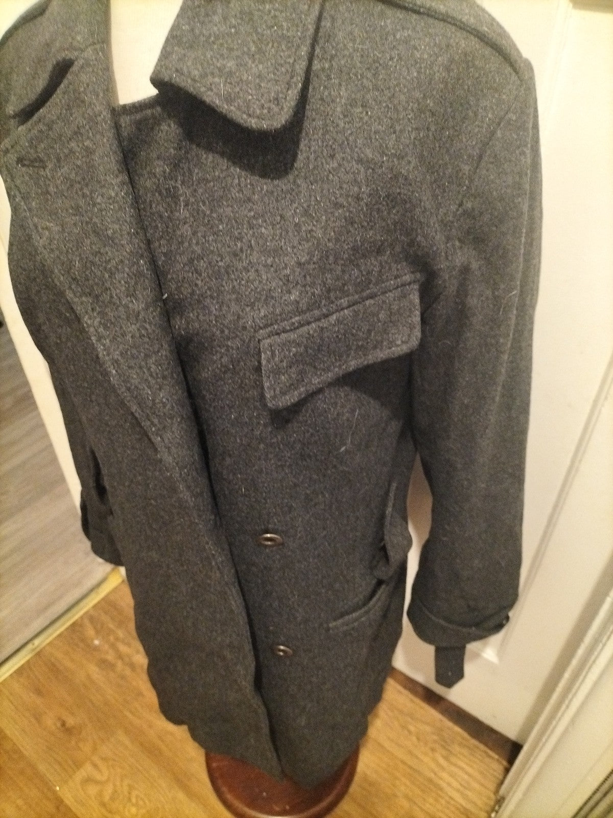 Ladies HH Size Large Dark Grey Lined Coat