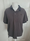 Mens Tu Size Large Dark Grey/Navy Short Sleeved Fleck Polo