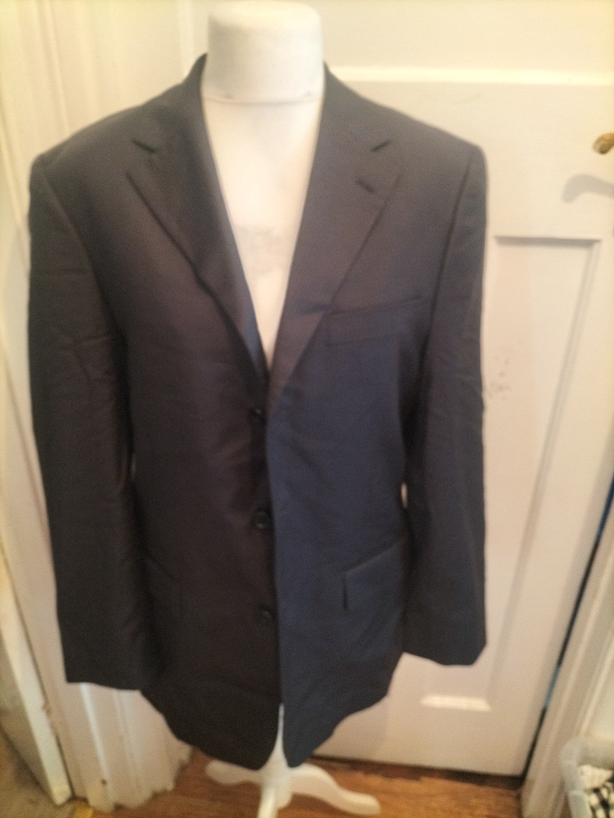 Marks And Spencer Collezione 40m Navy Stripe Suit Jacket