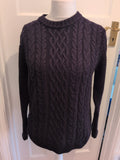 River Island Small Navy Knit Long Sleeve Jumper Pullover