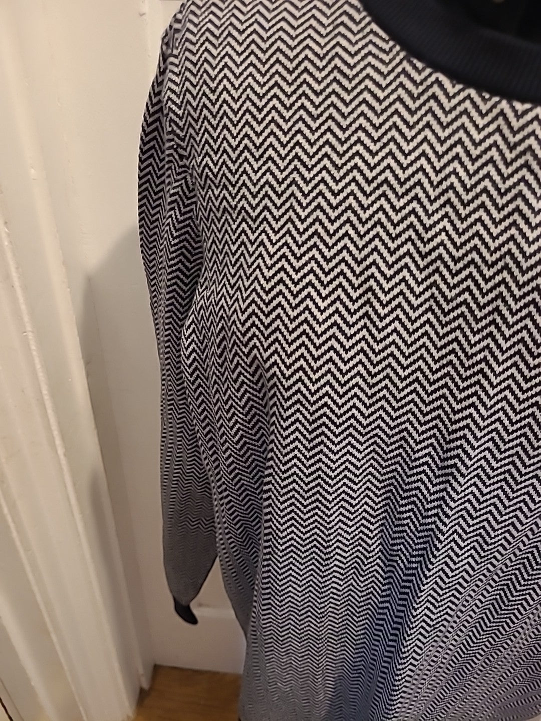 Mens Jumper Size XL George Navy/ White