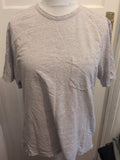 2XL Grey Short Sleeve T-shirt With Chest Pocket