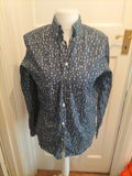 Ben Sherman Small Navy Floral Long Sleeve Shirt