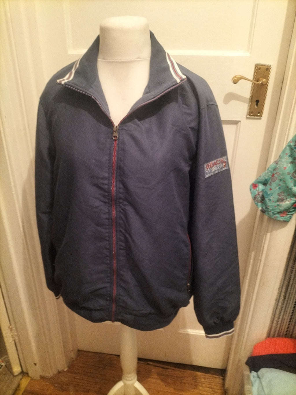 Atlas For Men Medium Navy Jacket Full Zip