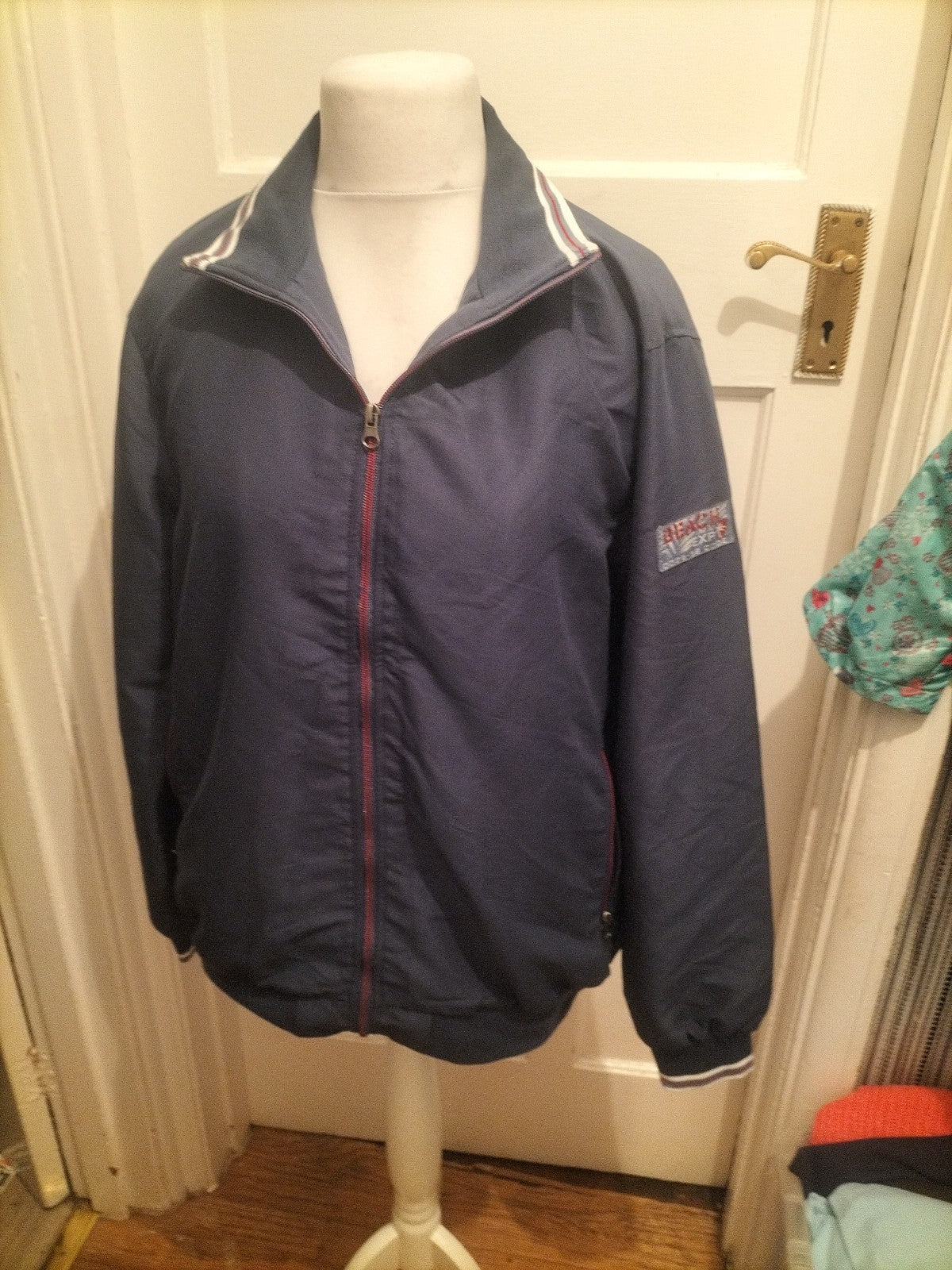 Atlas For Men Medium Navy Jacket Full Zip