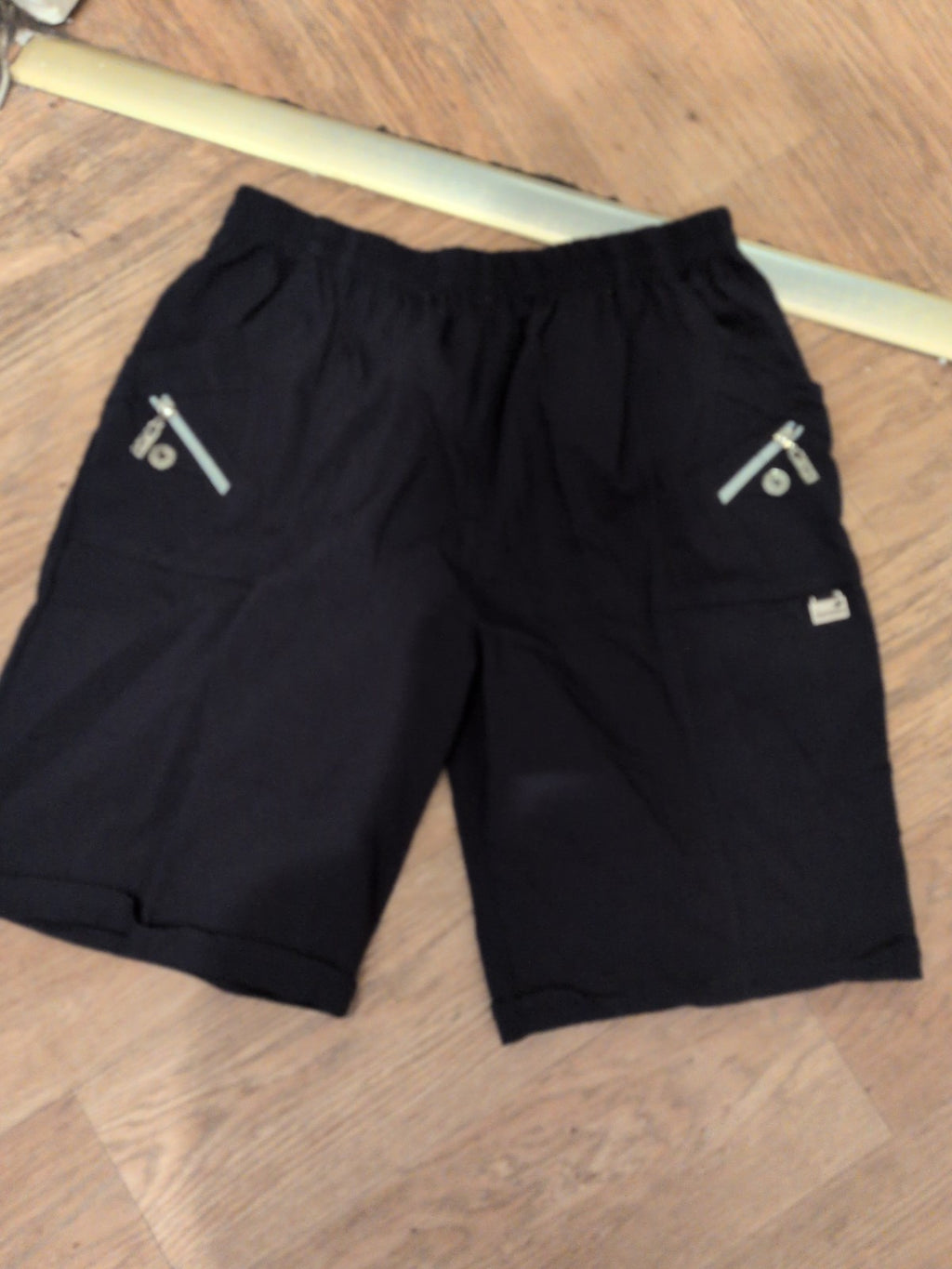 T4 Navy Elasticated Shorts