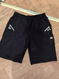 T4 Navy Elasticated Shorts