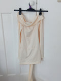 Ladies Brand New Musera Cream Top Size 12 Off The Shoulders Long Sleeved