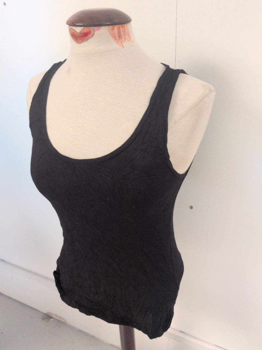 Ladies H&M Size Medium Black Sleeveless Tank Vest T-shirt