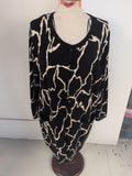 Tu 16 Cream And Black Long Sleeve Cardigan