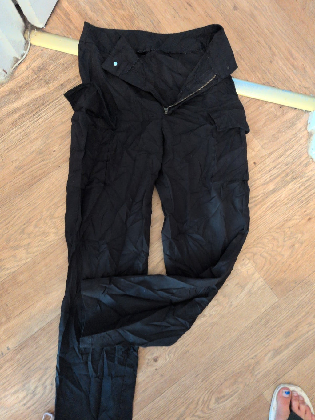 Shein Xs Black Cargo Trousers