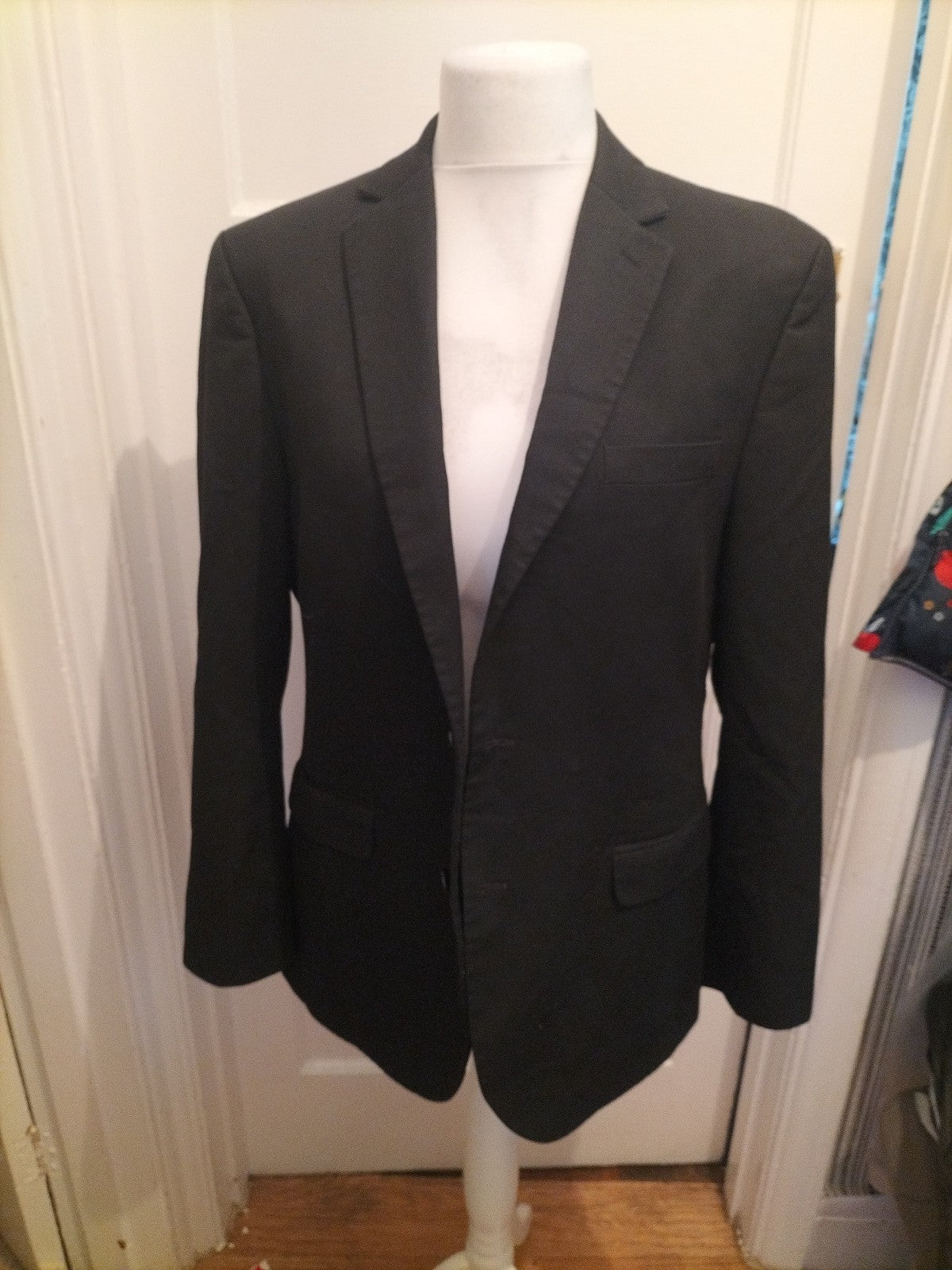 Mens M&S Size 42M Regular Fit Black Blazer