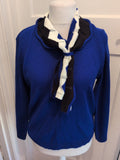Lizzi Clarke S/M Deep Blue With High Neck Pullover Jumper