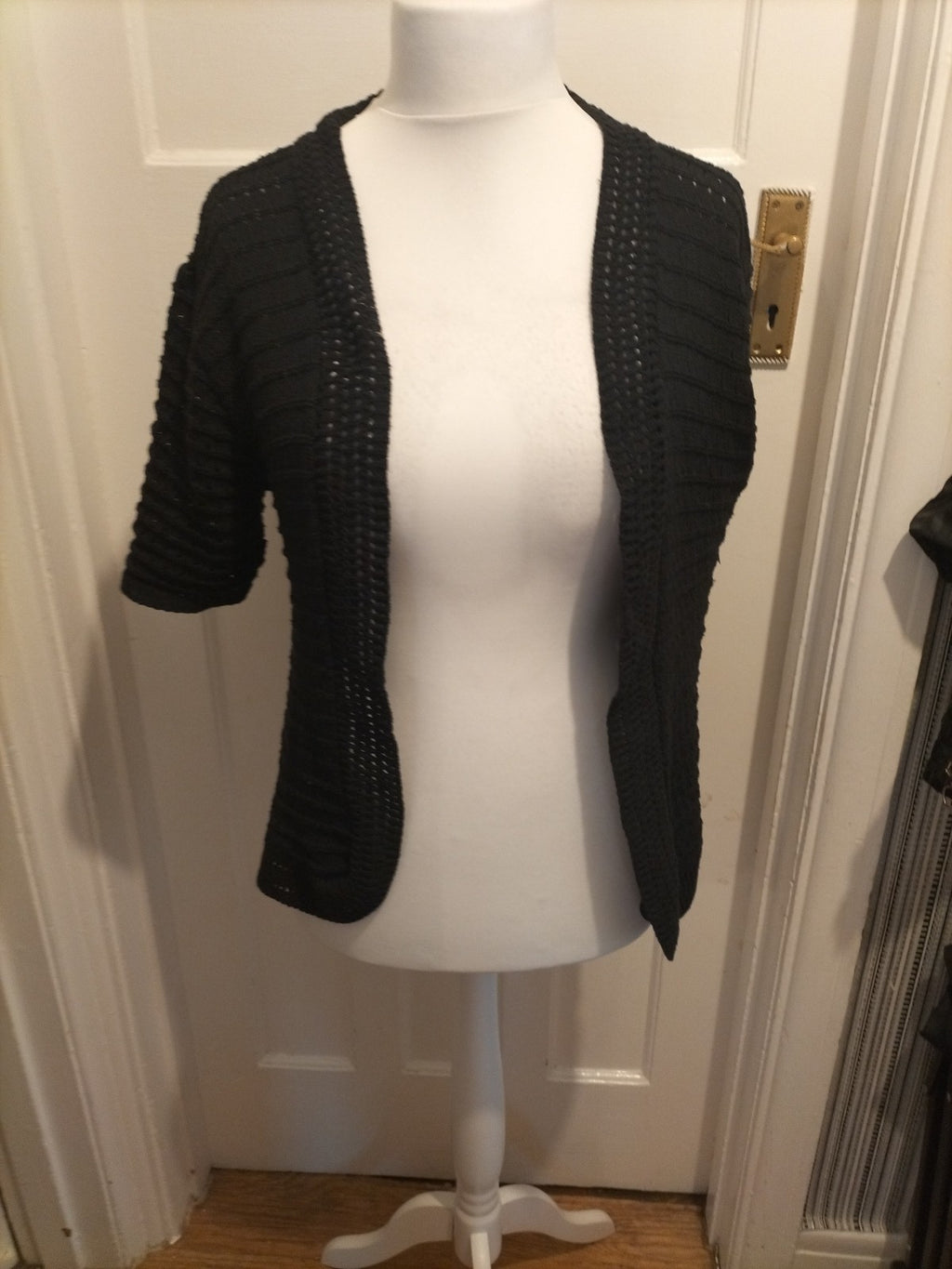 Ladies Smile Wish Size Xl Black Cardigan