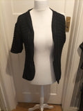Ladies Smile Wish Size Xl Black Cardigan