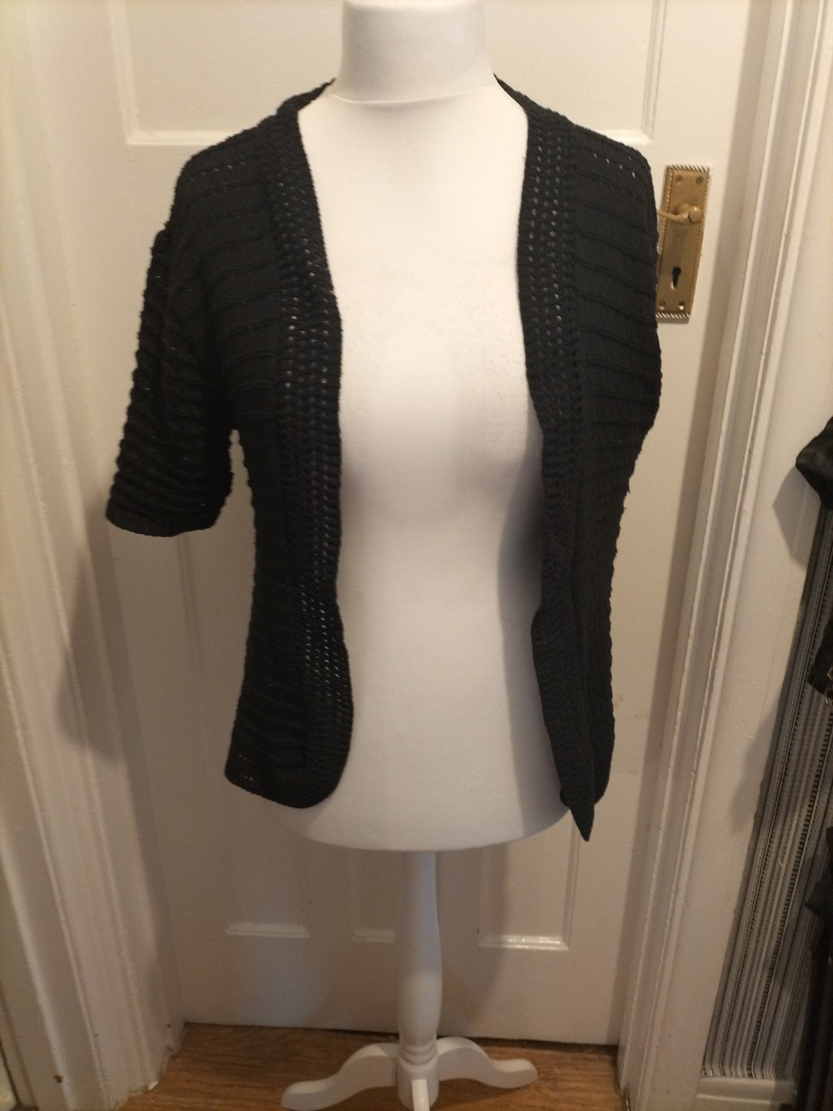 Ladies Smile Wish Size Xl Black Cardigan