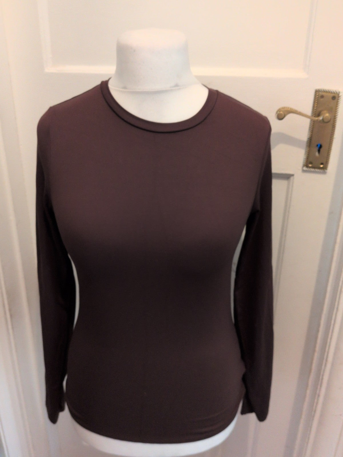 Primark Medium Brown Long Sleeve With Thumb Hole T-shirt