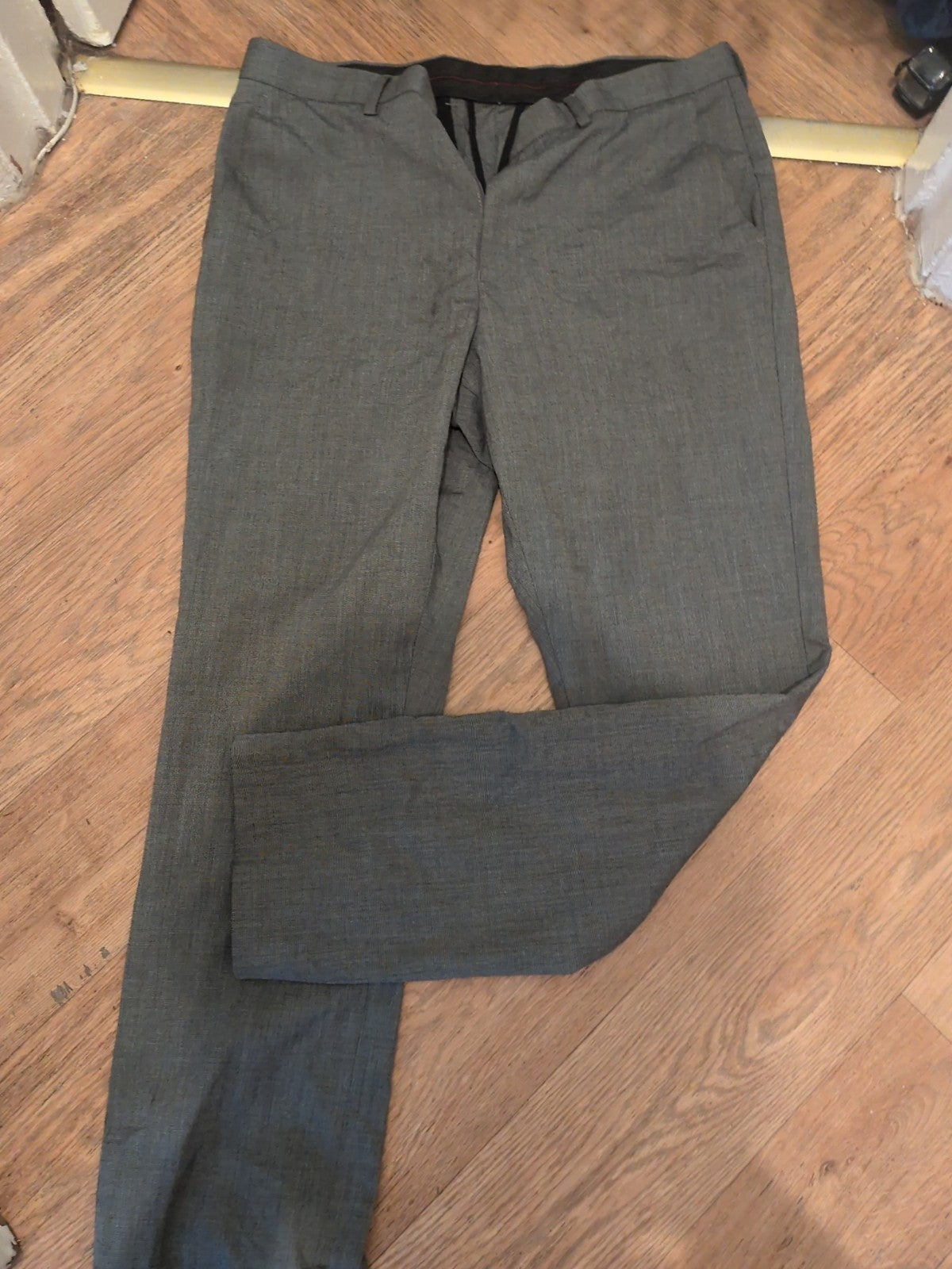 Debenhams 34R Grey Smart Trousers