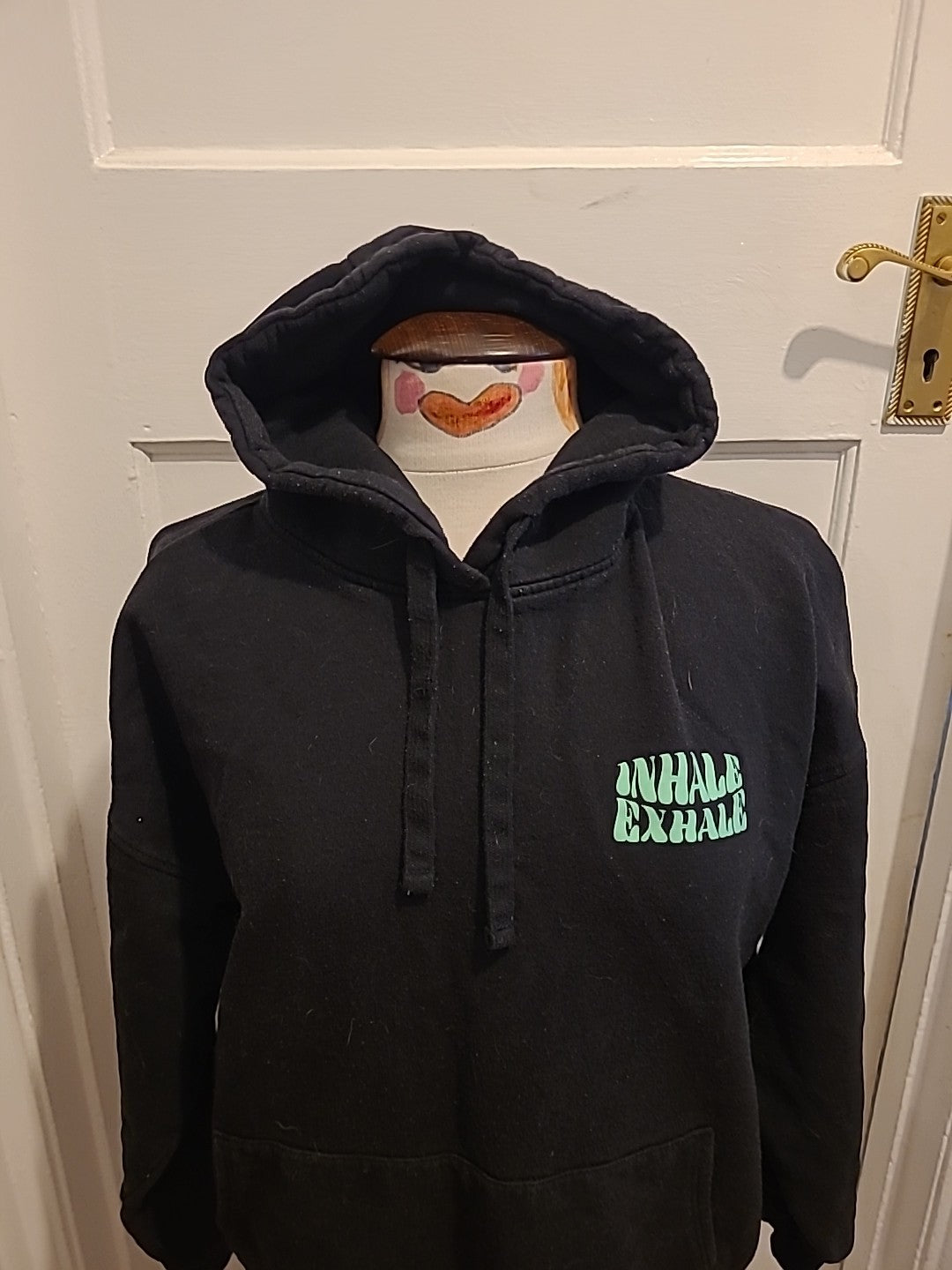 Ladies Primark Size 4-6 Black Long Sleeved Hoodie