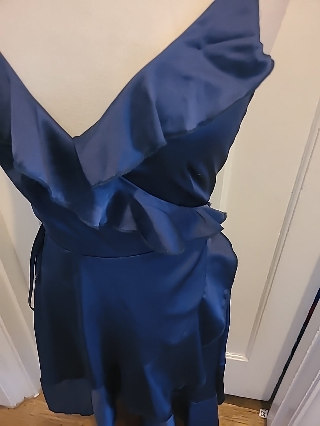 Ladies Club London Size 10 Navy Wrap Dress