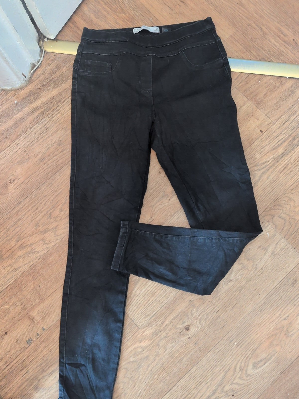 Next 10 Reg Sculpt Pull On Black Jegging