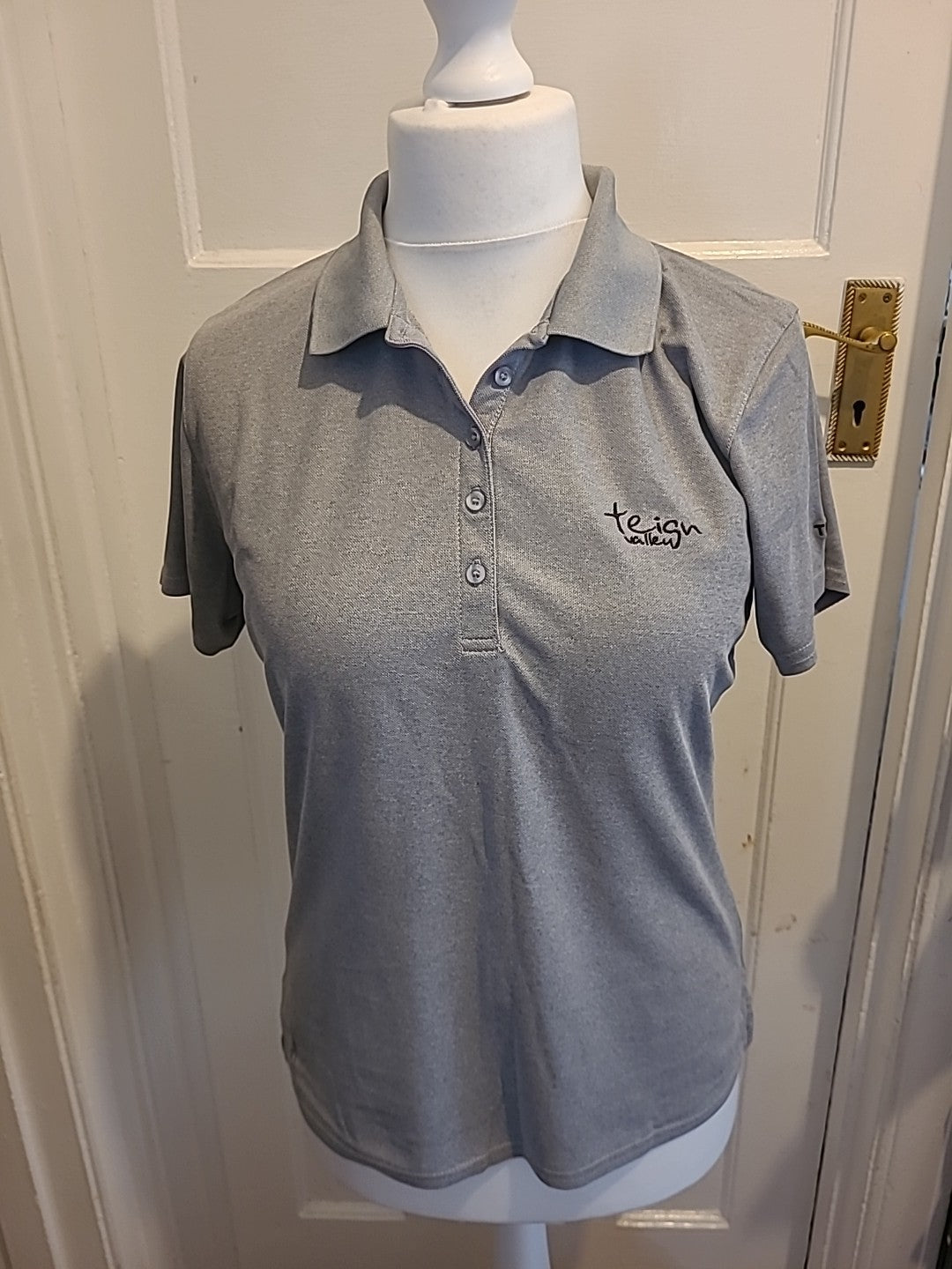 Mens Glenmuir Size Large Grey Polo "Teign Valley"