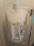 George 12-14 Teddy Short Sleeved Pyjama Top