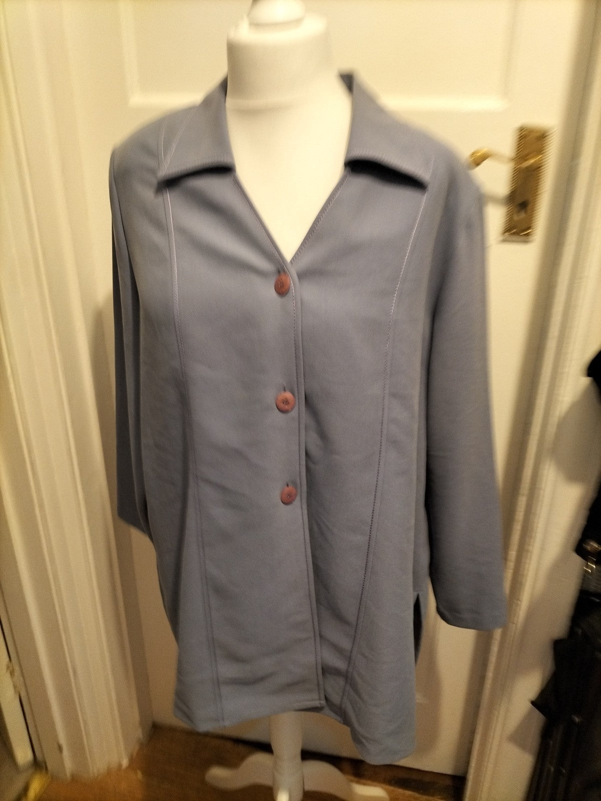 Ladies Elvi Size 20 Lilac Purple Lined Padded Blazer