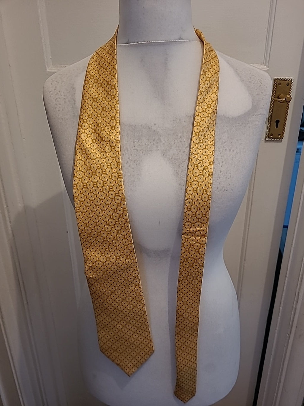 Marks And Spencer Yellow/Gold/Blue Tie