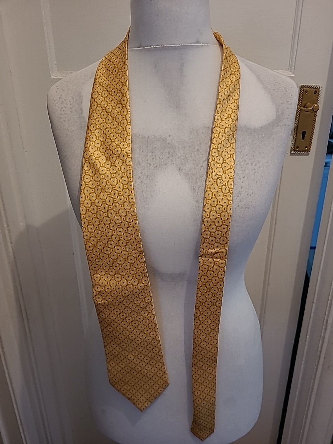 Marks And Spencer Yellow/Gold/Blue Tie