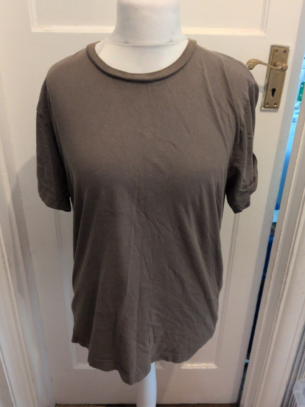 Zara 2XL Khaki Short Sleeve T-shirt