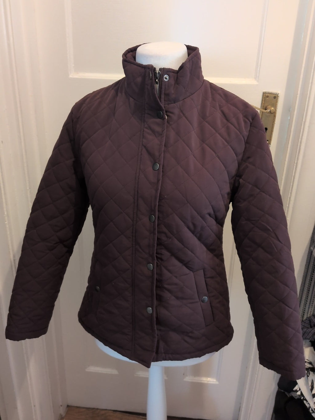 Ladies Pure And Natural Size Small Brown Full Zip Jacket