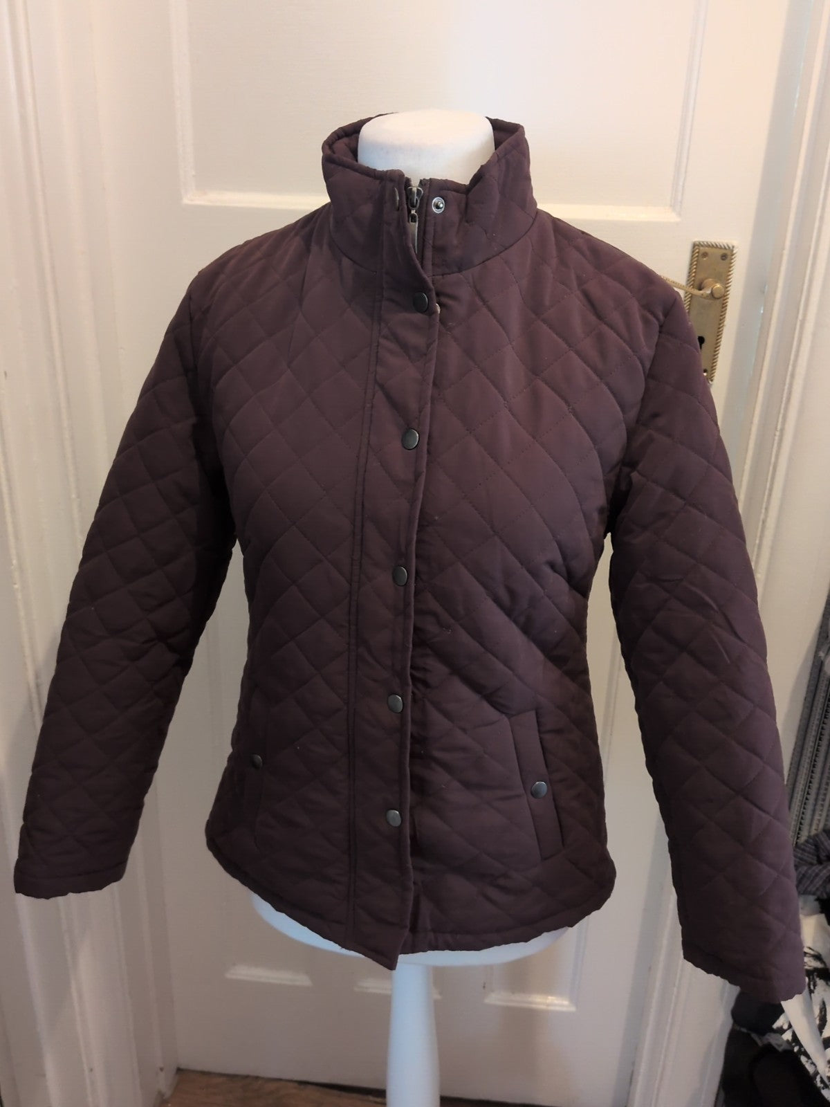 Ladies Pure And Natural Size Small Brown Full Zip Jacket
